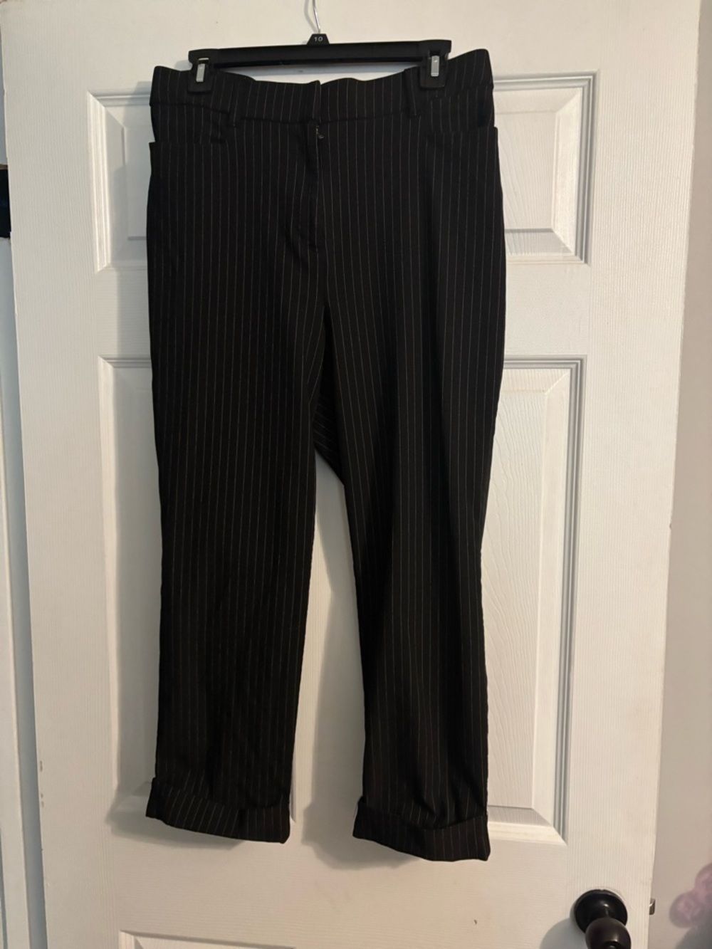 Maurices Black Pinstripe Dress Pants
